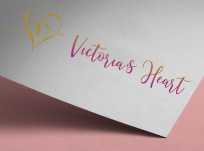 victoria heart logo branding corporate identity design logo logodesign logodesigner logotipo minimal