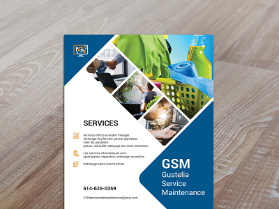 cleaning services flyer mockup