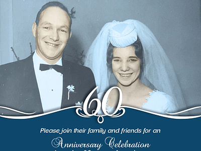 anniversary wedding invitation