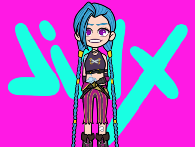 ARCANE: Jinx (after Shimmer shot) by Yosr Riahi on Dribbble