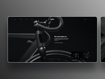 E-Bike branding website bike branding corporate design corporate website dark mode dark theme dark ui e bike electric invision studio low key ui ux website