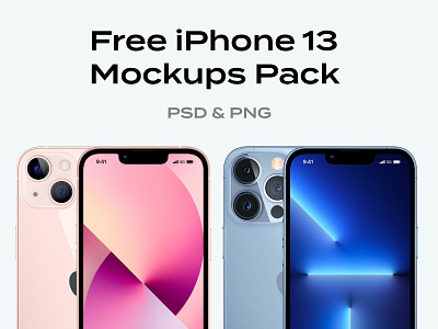 Free iPhone 13 Mockup Pack