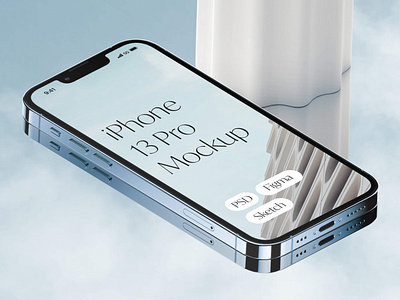 iPhone 13 Pro mockup in PSD / Figma / Sketch