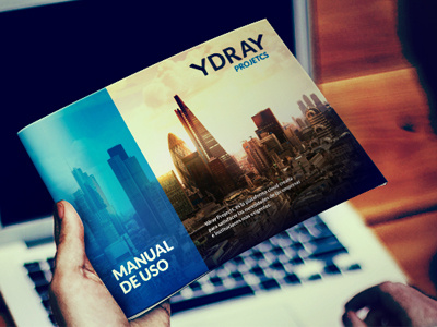 Ydray Projects brochure cover design dossier editorial print