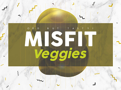 Mitfit veggies — Odd but tasty! branding gold luxury mitfit tasty ugly vegetables veggies