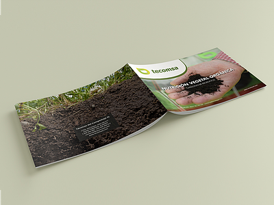 Organic nutrition brochure agro brochure cover design dossier editorial