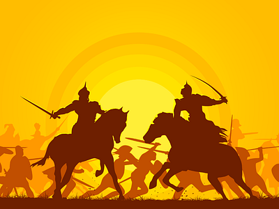 The Warriors courage fight horse illustration india inspire maharana motivation superhero sword udaipur warrior