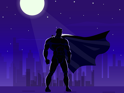 Superhero city graphicdesign hollywood illustration india landscape marvel night superhero superman superpower udaipur