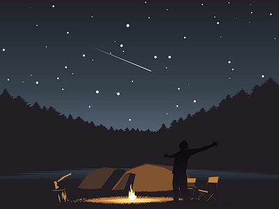 Campfire adventure beautiful campfire illustration india landscape night photography rajasthan summer udaipur wildlife