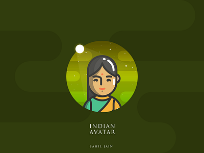 Indian Avatar avatar fashion flat icon illustration india indian love rajasthan udaipur user woman