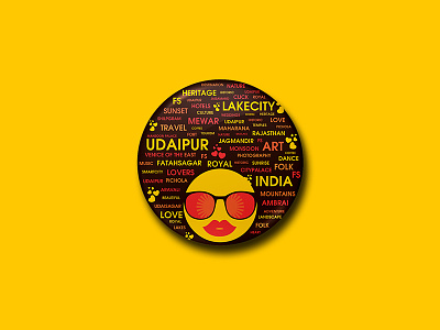 Udaipur Badge 2 badge forts heritage india lakecity lakes landscape pin rajasthan royal travel udaipur