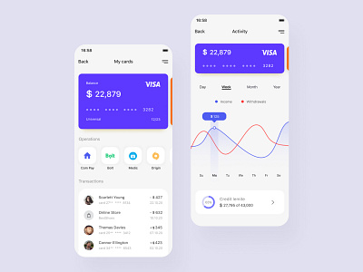 Banking and Finance Mobile App app design balance bank app bankingapp credit card design finance finance app fintech fintech app mobile mobile app mobile app design ui ui design uidesign uiux ux ux design virtual card