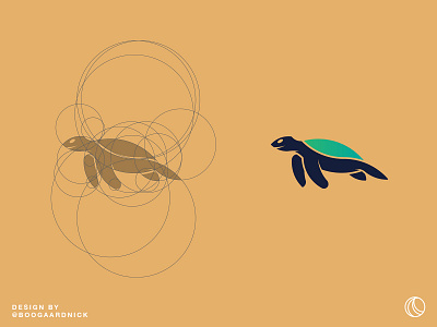 Icon sketch 2 adobe animal circles clean golden ratio goldenratio icon illustration logo minimal turquoise turtle vector