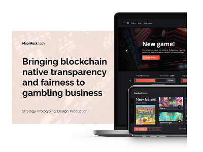 MoonRock - Crypto Casino adobe xd app branding design logo ui ux