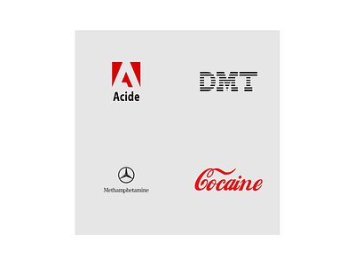 Drugs & Demons branding clean coco cola concept drugs flat illustration illustrator logo minimal art pop art vector