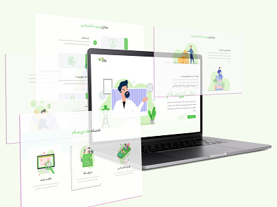 Online visiting system UI Design design doctor illustration onlinevisit ui ux web webdesign website