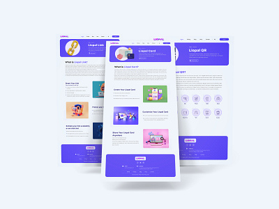 Designing Responsive the inner pages of the Liopal website design illustration langing page link qr responsive ui ux visitcard web webdesign website