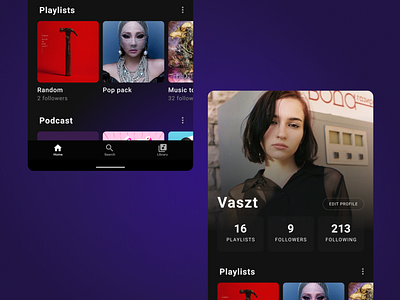 Spotify user profile concept daily 100 challenge daily ui design minimal ui web