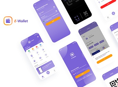 E-Wallet animation app design financial illustration ui ux