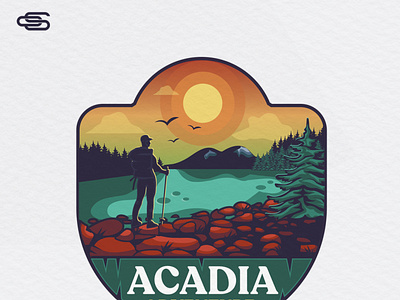 Acadia logo design