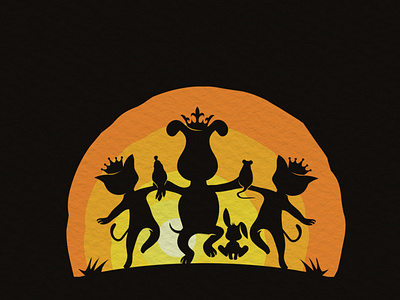 Pet King shadow logo design