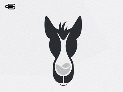 Donkey wine logo design design donkey logo scartdesign wine