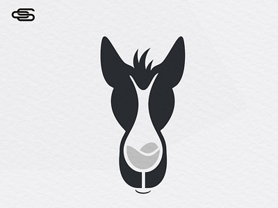 Donkey wine logo design