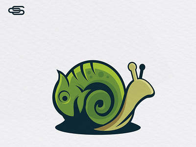 Chameleon snail logo design chameleon chameleon logo logo logodesign scartdesign snail