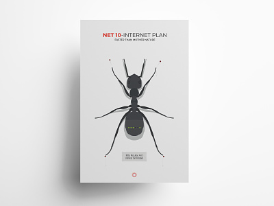 Router Ant advertising advertising poster design illustration illustrator minimal poster poster design vector