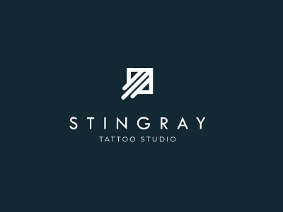 Stingray animal branding design logo logo design minimal sea stingray tattoo studio vector