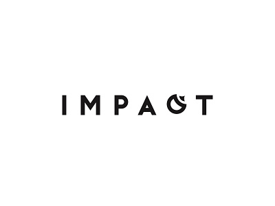 IMPACT design logo logotype minimal typography vector wordmark