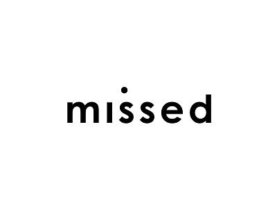 missed branding design logo minimal miss missed simple typography wordmark