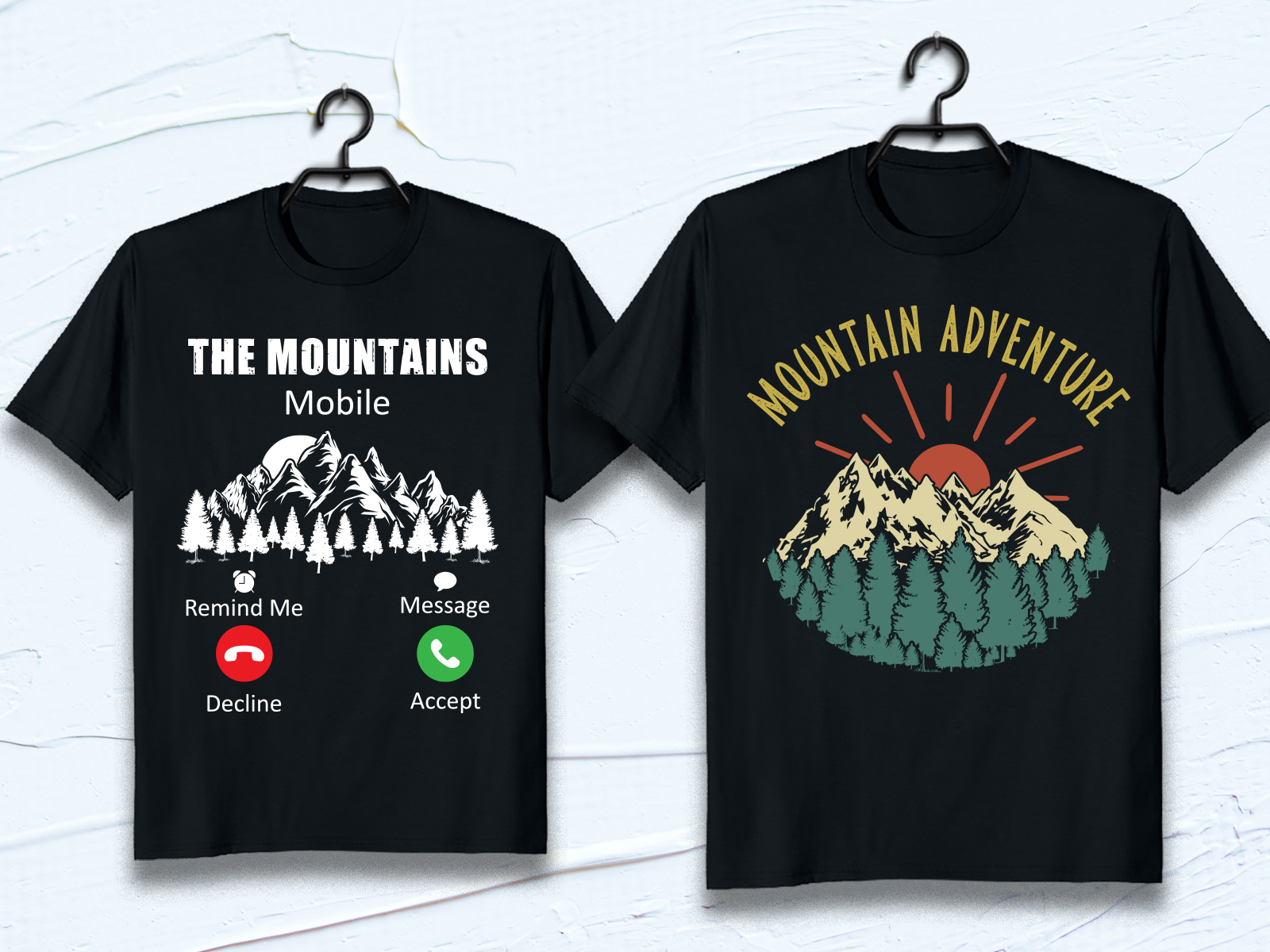 Mountain T-shirt Design by Mashket Tofa on Dribbble