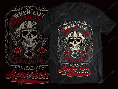 Motorcycle t-shirt design