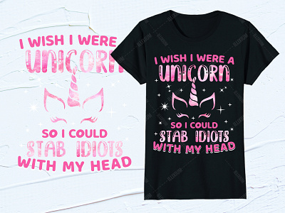 Unicorn t-shirt design