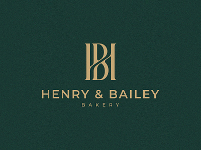 HENRY & BAILEY BAKERY ( H+B MONOGRAM LOGO) brandidentity branding design graphic design logo monogram typography vector