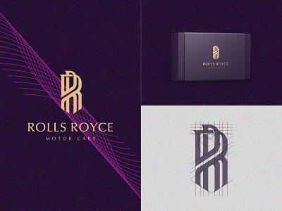 Rolls Royce redesign logo (R+R LOGO) brandidentity branding design graphic design logo monogram typography vector