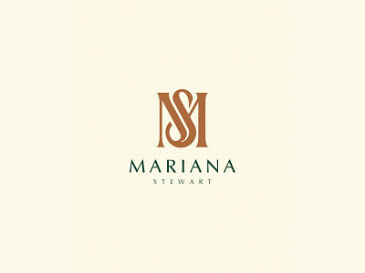 Mariana Stewart (M+S Monogram Logo) brandidentity branding design graphic design illustration logo monogram typography ui vector