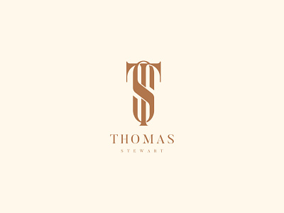Thomas Stewart ( T+S Monogram Logo) brandidentity branding design graphic design illustration logo monogram typography ui vector