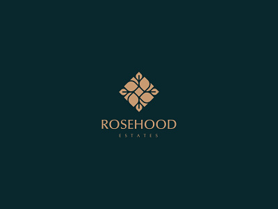 Rosehood Estates ( for sale ) brandidentity branding design graphic design illustration logo monogram typography ui vector