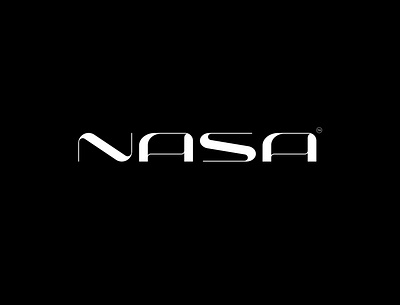 Nasa Custom wordmark logo brandidentity branding design graphic design illustration logo monogram typography ui