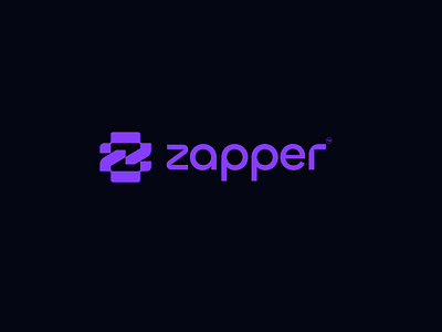Zapper Logo Design 3d animation branding design graphic design illustration logo monogram motion graphics typography ui