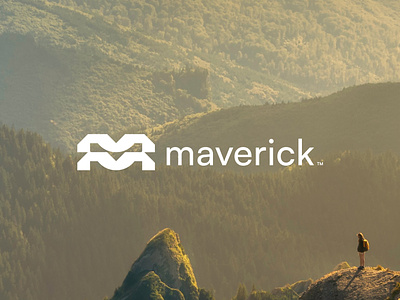 Maverick Logo Design brandidentity branding design graphic design illustration logo monogram realestate tech typography ui vector