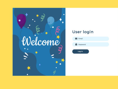 Welcoming login form