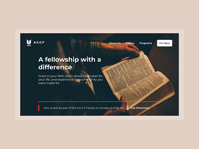 A.C.C.F Landing Page design figma illustration ui website