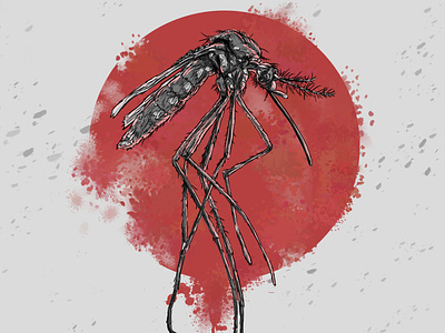 комар  (Арт-проект "насекомые")
