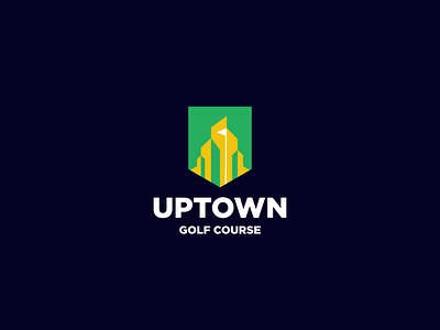 Uptown - Golf Course app applications colorful course design golf golfcourse icon illustration logo modern software uptown