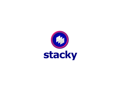 Stacky animation app apps branding colorful design icon illustration logo logodesign modern software stack ui