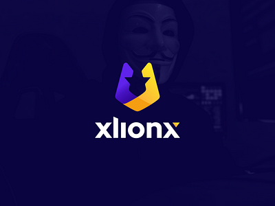xlionx app applications apps branding colorful computer data database design icon illustration lion logo modern security software ui ux