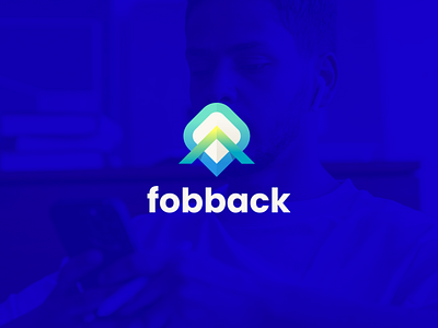Fobback app branding colorful design f icon illustration logo mobile modern rocket simple software symbol uiux web